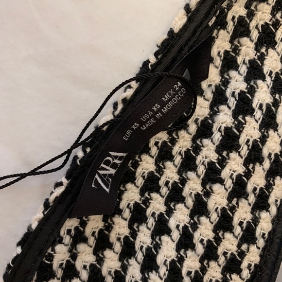 NWOT Zara Houndstooth Knit Dress Size XS - Picture 4 of 5